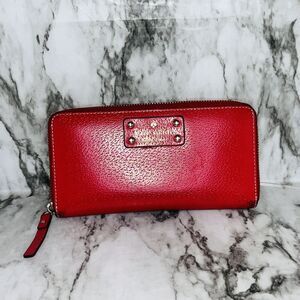 Kate Spade New York Wallet Travel Wellesley Leather Red Discontinued Women City